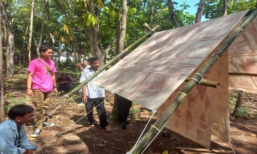 Menikmati Narasi Kehidupan Warga Desa di Madiun dalam Seni Instalasi Bambu