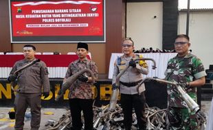 Brooooong! Sepanjang 2023 Polres Boyolali Sita 1.449 Knalpot Brong