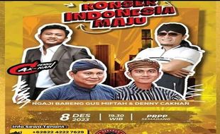 Malam Ini, Konser Indonesia Maju di PRPP Semarang, Bawaslu: Belum Ada Info