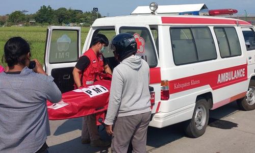 Kecelakaan Motor dengan Truk di Jalan Pakis-Daleman Klaten, Ibu-ibu Meninggal