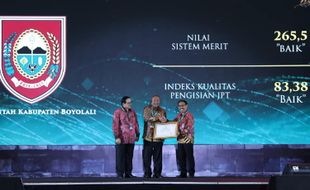 Pemkab Boyolali Sabet 2 Penghargaan di Anugerah Meritokrasi 2023