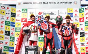 Pembalap AHRT Asal Pati Juara Race 2 Seri Perdana ARRC 2024 Kelas AP250