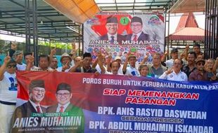 Partai Buruh Masih Bimbang, 5 Serikat Pekerja di Pati Deklarasi Dukung AMIN