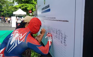 Indeks Persepsi Korupsi Turun, 'Spiderman' Ikut Komitmen Antikorupsi di Solo