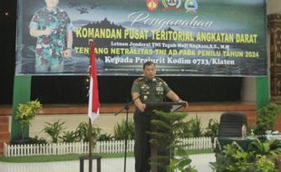 Kunjungi Kodim Klaten, Danpusterad Tekankan Netralitas TNI Harga Mati