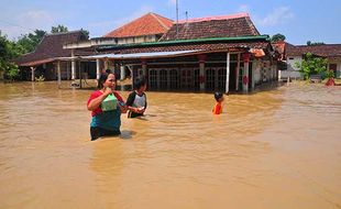 Ratusan Rumah di Grobogan Terendam Banjir Dampak Sungai Tuntang Meluap