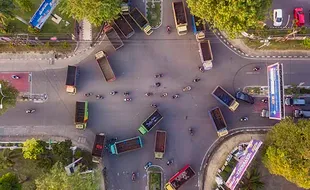 Aksi Blokir Jalan Sopir Truk Batubara di Jambi Tuntut Jalan Nasional Dibuka