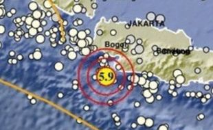 Gempa M 5,9 Guncang Bayah Banten, Terasa hingga Sukabumi