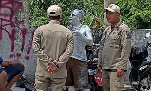 Terjaring Satpol PP Karanganyar karena Jadi Manusia Silver, Joko Minta Solusi