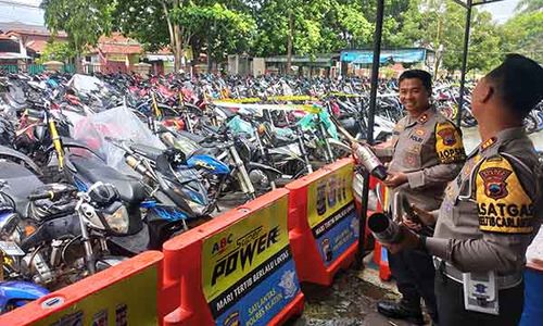 Gencarkan Razia Knalpot Brong, Polres Klaten Tindak 1.053 Pelanggar