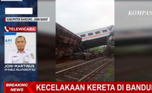 Penyebab Kecelakaan KA Turangga vs Komuter Bandung Raya, Ini Penjelasan PT KAI