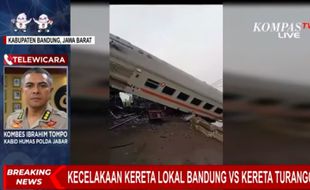 Tiga Korban Meninggal dalam Kecelakaan KA Turangga vs Komuter Bandung Raya