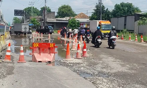 Begini Kondisi Jalur Alternatif Saat Pembangunan Underpass Joglo Solo