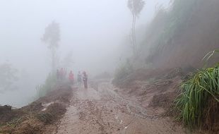 Tebing di Jalur SSB Boyolali Longsor, Dua Mobil Terperosok ke Lahan Pertanian