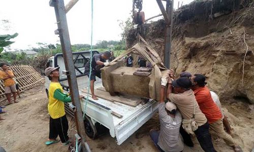 Upaya Penyelamatan, Temuan Tugu Peninggalan Kerajaan Kediri Dipindahkan