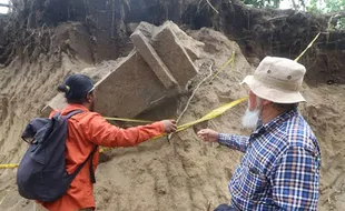 Penemuan Tugu Tapal Batas Era Kerajaan Kediri, Begini Wujudnya