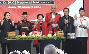 Pose Tiga Jari Wapres Ma’ruf Amin di HUT PDIP Tuai Polemik, Ini Kronologinya