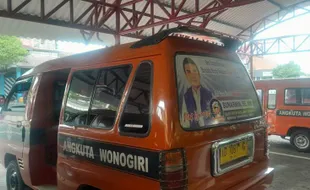 Angkuta Wonogiri Dipasangi Gambar Caleg, Bawaslu Perintahkan untuk Dicopot