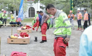 Karyawan Semen Gresik Antusias Ikuti Lomba Memperingati Bulan K3 Nasional