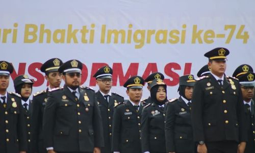 Khidmat, Kantor Imigrasi Surakarta Ikuti Upacara Peringatan HBI ke-74