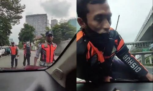 Viral di Medsos X, Oknum Dishub Bentak Pengendara sampai Panjat Kap Mobil