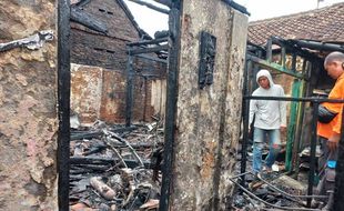 Kebakaran Rumah di Klaten Selatan, Sepeda Motor Matic Ikut Hangus Dilalap Api