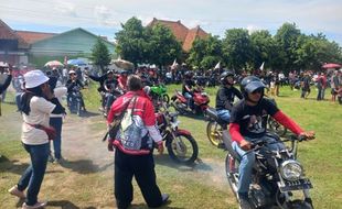 107 Pengendara Motor Berknalpot Brong Kena Tilang ETLE saat Kampanye di Klaten