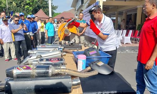 Polresta Solo Gandeng Parpol Hilangkan Budaya Kampanye Gunakan Knalpot Brong