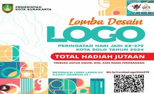 Total Hadiah Rp16 Juta, Pemkot Solo Gelar Lomba Desain Logo Hari Jadi