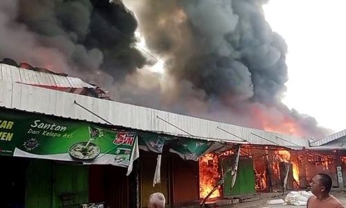 Pasar Ngawen Blora Terbakar, Belum Diketahui Penyebabnya