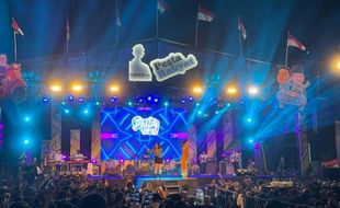 Konser Pesta Rakyat Gibran Fans di Karanganyar Meriah