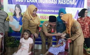 Sub Pekan Imunisasi Polio di Boyolali Tercapai 109,53%, Lanjut ke Putaran II