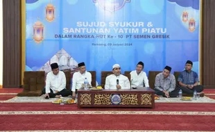 Wujud Syukur Capaian Gemilang, Semen Gresik Beri Santunan 100 Anak Yatim