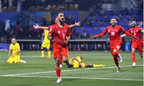 Gol Telat Striker Bahrain Singkirkan Malaysia dari Piala Asia Qatar 2023