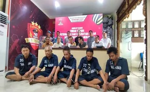 Ini Tampang 5 Warga Gemolong Sragen Tersangka Penjualan Anjing ke Soloraya