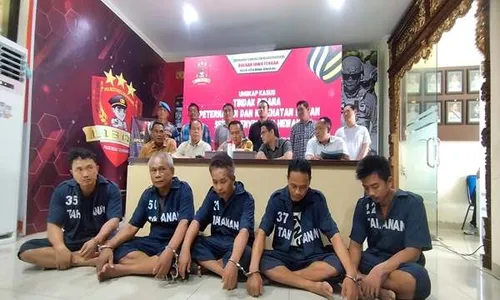 Ini Tampang 5 Warga Gemolong Sragen Tersangka Penjualan Anjing ke Soloraya