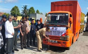 KPU Kulon Progo Distribusikan Logistik di Wilayah Terjal di 6 Kecamatan