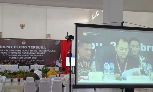 Butuh 1 Jam/Kecamatan, Rekapitulasi Suara Pemilu 2024 di Sragen Selesai Besok