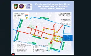 Siap-siap, Pagi Ini 13 Ruas Jalan di Kota Solo Ditutup, Ini Daftarnya