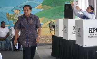 Di TPS SBY Nyoblos Pemilu 2024, Prabowo-Gibran Menang Telak