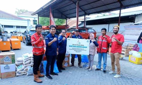 Peduli Banjir Grobogan & Demak, Semen Gresik dan BPBD Salurkan Bantuan Logistik