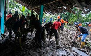 Bencana Tanah Longsor di Gedangsari Gunungkidul, 2 Rumah Rusak Tertimbun