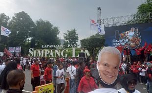 150 Petugas Bawaslu Awasi Kampanye Akabr Ganjar-Mahfud di Simpang Lima Semarang