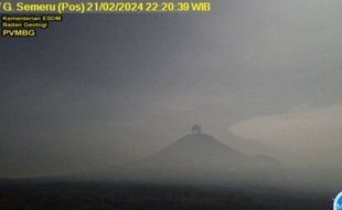 Gunung Semeru Erupsi Lagi Rabu Malam, Semburkan Abu Vulkanik Setinggi 600 Meter