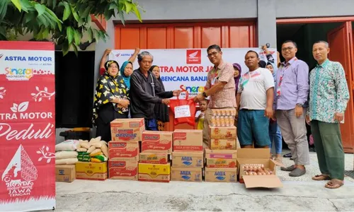 Astra Motor Jateng Salurkan Bantuan bagi Korban Banjir di Kabupaten Grobogan