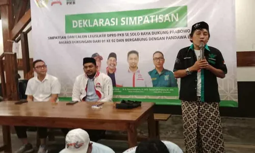 Malam Ini 2 Caleg PKB Solo Membelot Dukung Prabowo-Gibran Diklarifikasi