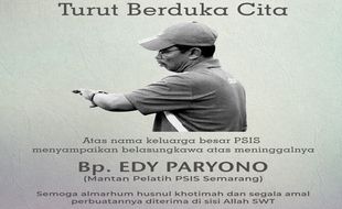 Kabar Duka, Pelatih Legenda PSIS Semarang Edy Paryono Meninggal Dunia