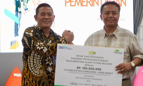 Lagi, Pegadaian Salurkan Bantuan untuk Warga Terdampak Puting Beliung Sumedang