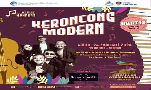 Sasar Kawula Muda, Live Musik Keroncong Modern di Monumen Pers Nasional