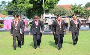 Lepas 7 Perwira yang Purnatugas, Ini Pesan Kapolres Salatiga